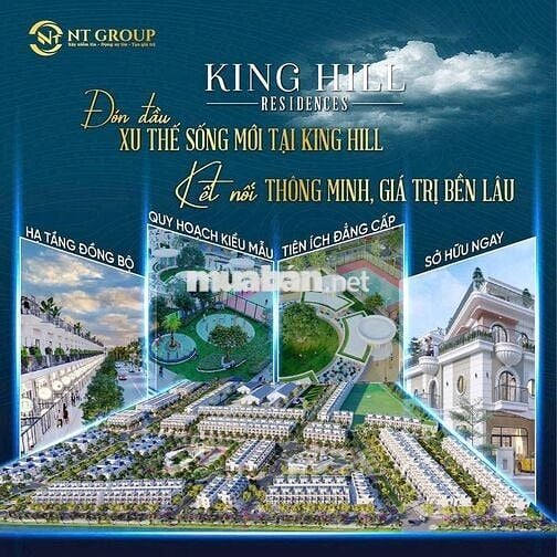Đến Bến Lức Long An đã có KING HILL RESIDENCES chỉ 26m2 với 90m2.