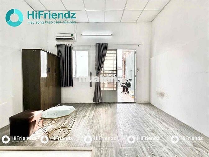 Cho thuê căn hộ 1PN - 60m2 - có ban công – sân vườn full nội thất