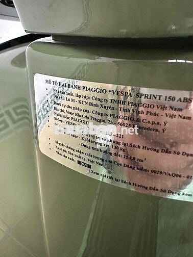 Vespa s150 2025 cam kết odo chuẩn