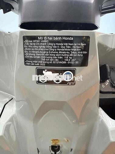 VARIO 160 ABS BĐB XÁM XI MĂNG , BSTP CHÍNH CHỦ
