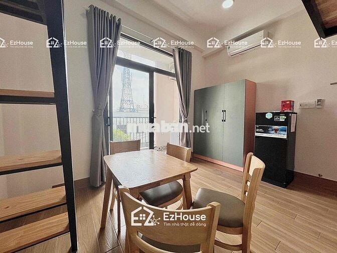🍑Duplex Ban Công Tách Bếp Thang Máy Bảo Vệ Full Nội Thất