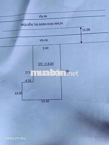 Mặt tiền kinh doang mặt tiền  nở hậu chữ L, 520m2 kho xây full đất