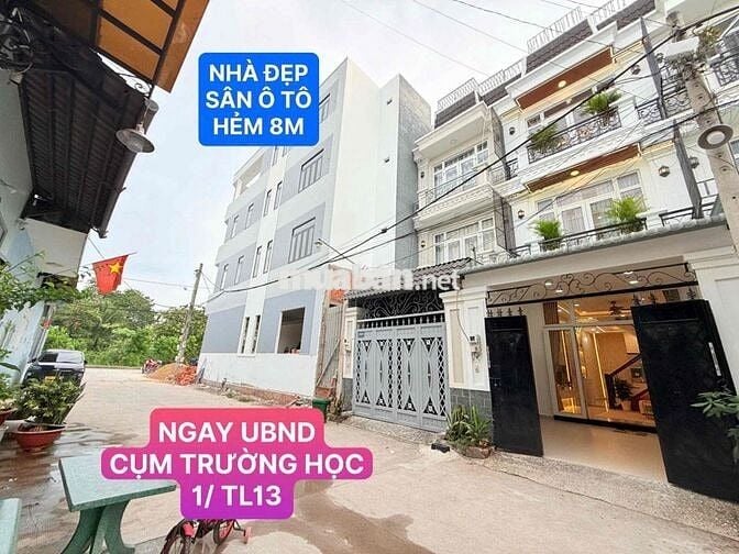 Nhà 3 lầu 4x15 Thạnh Lộc 13 đường xe hơi