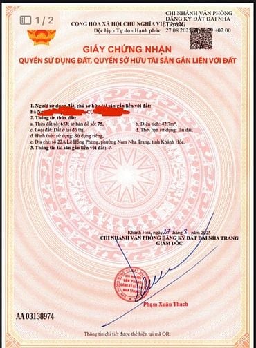 Bán đất hẻm 2 mặt tiền Lê Hồng Phong, P Nam Nha Trang. Giá 2,19 tỷ