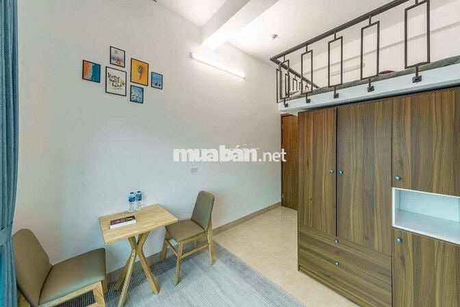 Căn CCMN 25m2 full nội thất, gác xep, thoáng mát tại Khương Hạ