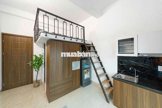 Căn CCMN 25m2 full nội thất, gác xep, thoáng mát tại Khương Hạ