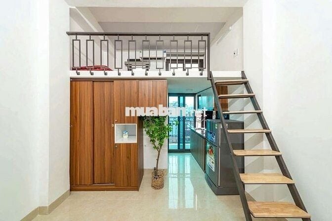 Căn CCMN 25m2 full nội thất, gác xep, thoáng mát tại Khương Hạ