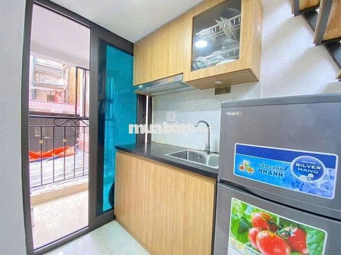 Căn CCMN 25m2 full nội thất, gác xep, thoáng mát tại Khương Hạ