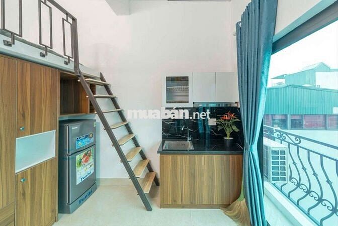 Căn CCMN 25m2 full nội thất, gác xep, thoáng mát tại Khương Hạ