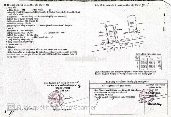 🌳 Nhà 1trệt 1lầu gần UB Thạnh Xuân - DT sử dụng 5m x 10m