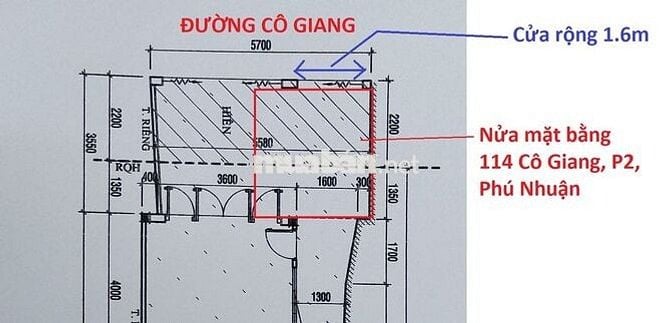 Mặt bằng kinh doanh ăn sáng 10m2 đường Cô Giang quận Phú Nhuận