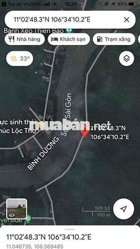 Cần bán lô đất mặt tiền bờ sông Sài Gòn ở Phú Hoà Đông, Củ Chi