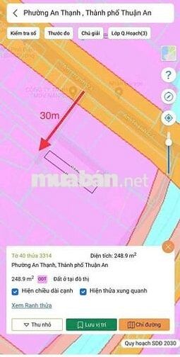 💥 Bán đất An Thạnh 24 – 3 tỷ 3 – 249m²