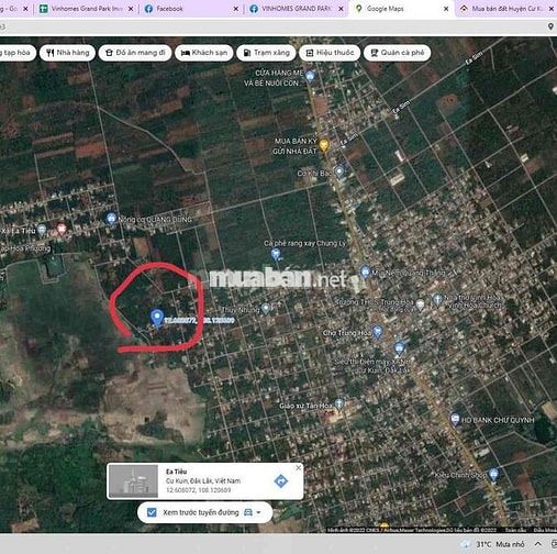 Lô đất xây biệt thự ngay ngã 3 Ea Sim 300m2, chưa đến 1 tỏi, đg nhựa