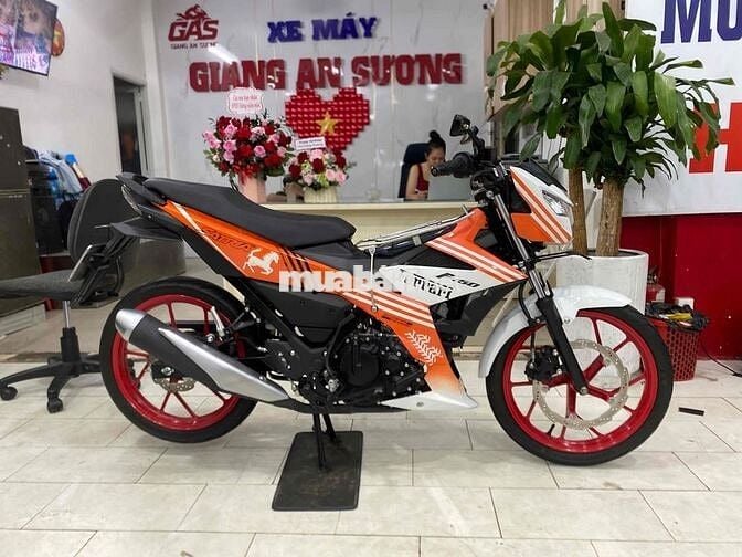 Suzuki Satria 150 đk 2022 màu trắng cam BSTP