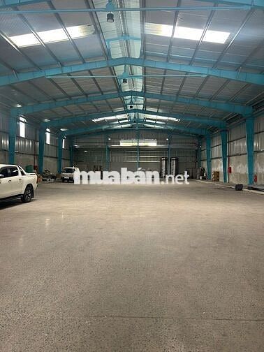 Cho thuê xưởng 1200m² MẶT TIỀN QL1A  gần Vòng Xoay An Lạc, Cont 24/24
