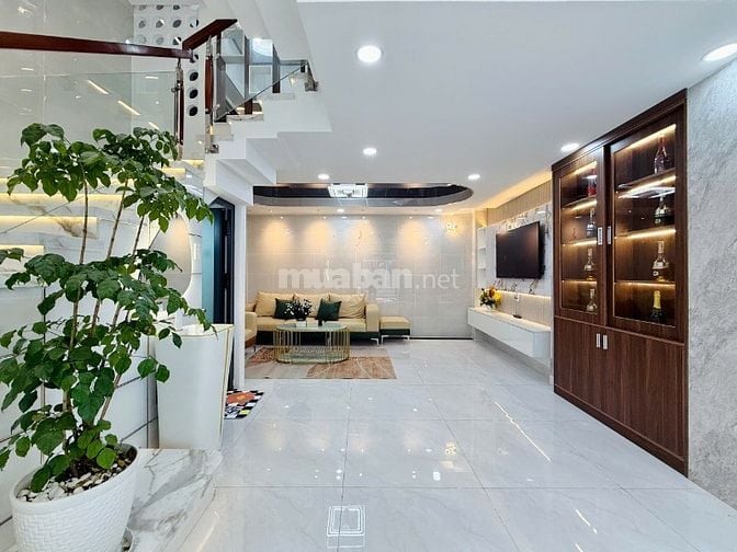 CHỦ BÁN NHÀ 218/ NGUYỄN DUY CUNG ĐÚC 3 LẦU HẺM ĐẸP FULL NỘI THẤT