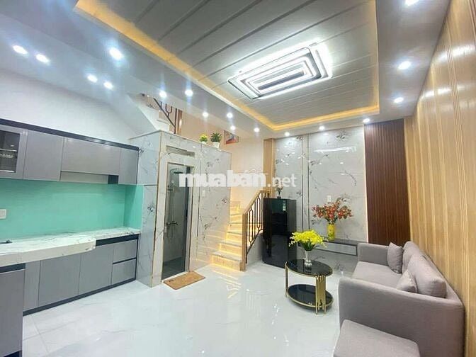 NHÀ MỚI THIẾT KẾ SANG TRỌNG 4,5×6 ĐƯỜNG BÙI QUANG LÀ. P12. QUẬN GÒ VẤP