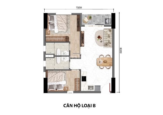 Căn hộ mặt tiền Quốc Lộ 1K liền kề Làng Đại Học tt 225 triệu sở hữu