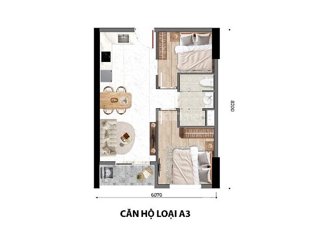 Căn hộ mặt tiền Quốc Lộ 1K liền kề Làng Đại Học tt 225 triệu sở hữu