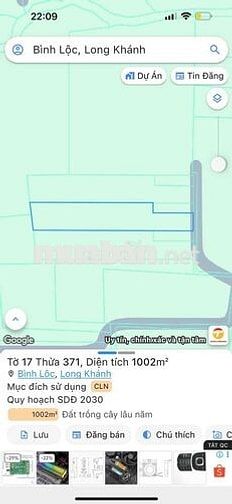 🌳 Chính chủ cần bán 1000m² vườn cây ăn trái ngay trung tâm phường Bình