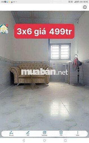 NHÀ HẺM XE TẢI 8M 18M2 MỚI ĐẸP GẦN VỊT QUAY HÙNG TRANG GIÁP RANH Q8