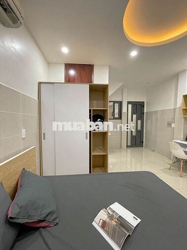 Căn hộ full nội thất Nguyễn Cửu Vân, hẻm lớn, gần Q1 giá 4tr/tháng