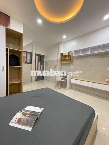 Căn hộ full nội thất Nguyễn Cửu Vân, hẻm lớn, gần Q1 giá 4tr/tháng