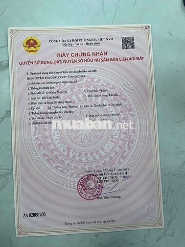 Bán Nhà 2Mặt Tiền Lý Thường Kiệt