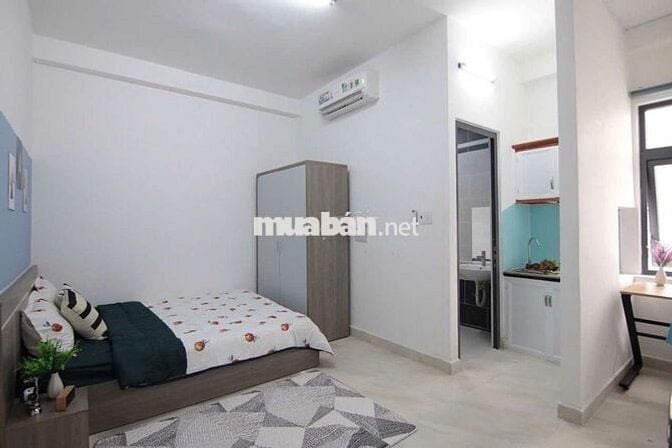 CHO THUÊ 1 PN ĐI ĐẠI HỌC VĂN LANG 5 PHÚT, GẦN CẦU BÌNH LỢI