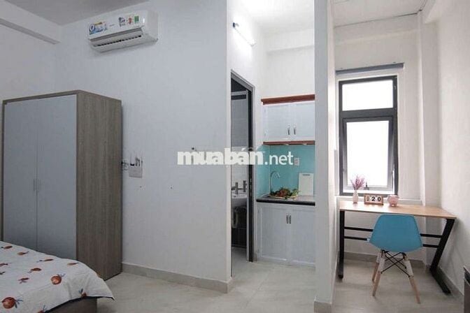 CHO THUÊ 1 PN ĐI ĐẠI HỌC VĂN LANG 5 PHÚT, GẦN CẦU BÌNH LỢI