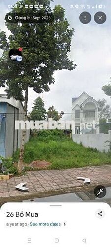 Bán đất 250m² (10x25m), 100m² thổ cư, mặt tiền 26 Bố Mua