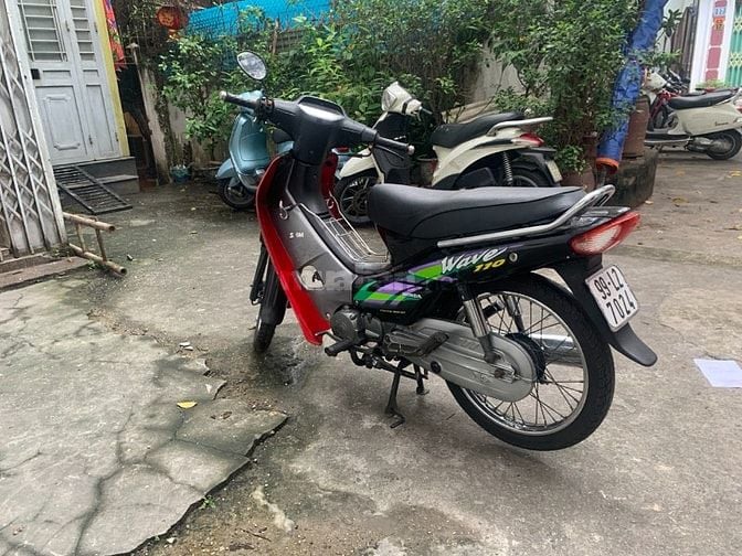 Bán xe Wave SYM 110cc màu xanh, đăng ký đầy đủ, xe đẹp, máy êm ru