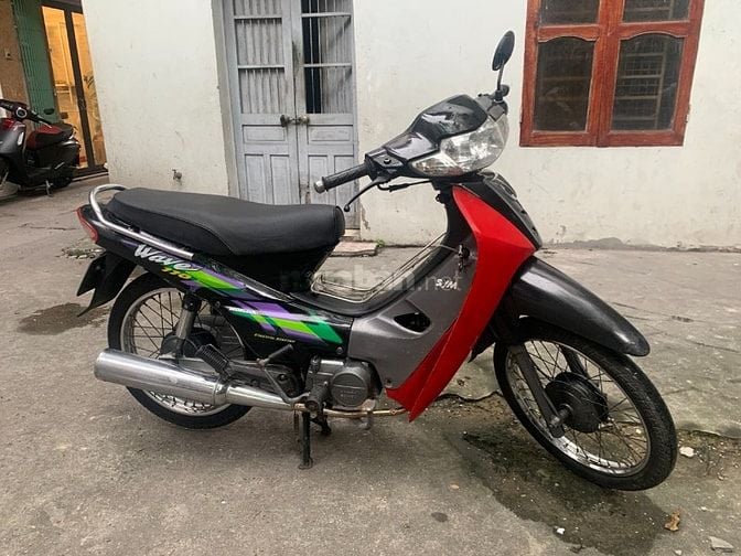 Bán xe Wave SYM 110cc màu xanh, đăng ký đầy đủ, xe đẹp, máy êm ru
