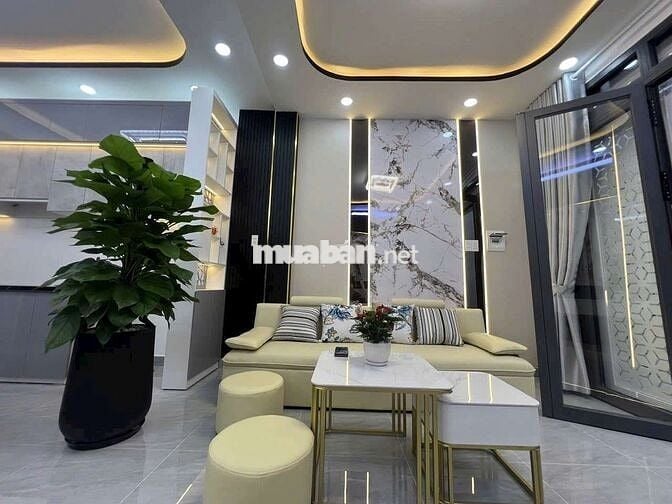 NHÀ MỚI XÂY 4X20 CÓ NỘI THẤT MỚI TINH HẺM 2855 HUỲNH TẤN PHÁT GẦN PHÀ