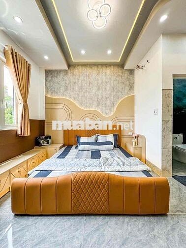 KDC CỬU LONG, CHỢ BÀ BỘ NHÀ TRỆT LẦU MỚI ĐẸP FULL NỘI THẤT ĐƯỜNG SỐ 2