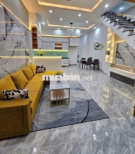 Nhà trệt lầu hiện đại mặt tiền hẻm 109 nguyễn thái bình gần trườngcấp2
