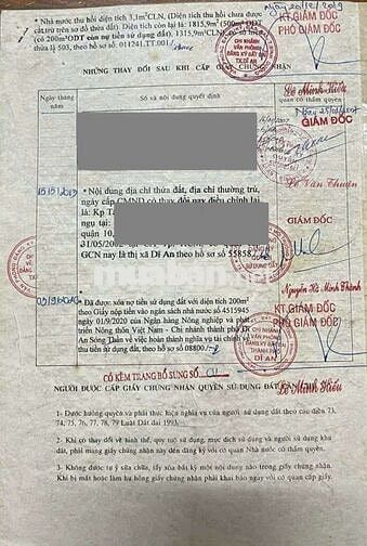 Đất đekp 1819m ngang 20m Trần Hưng Đạo p. Đông Hòa Dĩ An