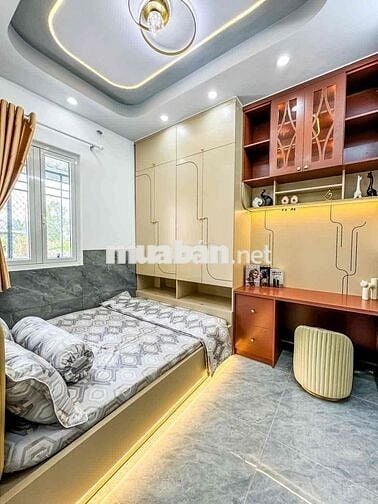 KDC CỬU LONG, CHỢ BÀ BỘ NHÀ TRỆT LẦU MỚI ĐẸP FULL NỘI THẤT ĐƯỜNG SỐ 2