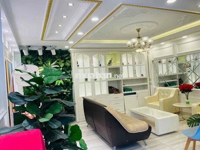 cho thuê nhà 1/ thống nhất (4,4x14) lửng , 3 lầu , st , 4pn , 6wc