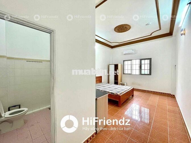 Phòng Trọ Cửa Sổ Lớn Full NT - Mặt Tiền Đường - Bãi Xe Trệt - HF