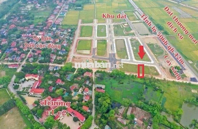 Đất đấu giá Thọ Xuân, Thanh Hóa 106m2- Mặt tiền - liền kề dân sinh