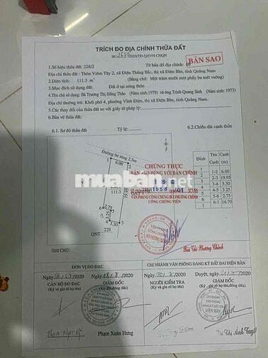 Tôi chính chủ cần bán lô đất tại Viêm Tây 2, Điện Thắng Bắc