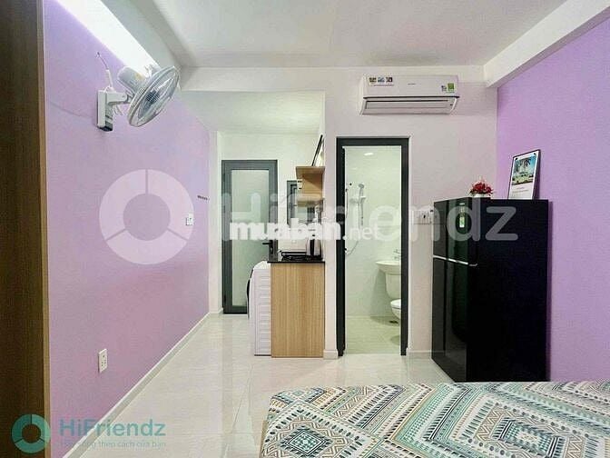 Căn hộ có gác , studio máy giặt riêng ngay sát ĐH Luật Q1