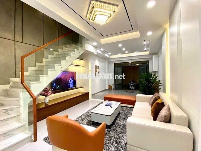 81m2 - Giá 9.7 tỷ - Xây mới HXH Huỳnh Tấn Phát cạnh chợ Phú Thuận, Q7