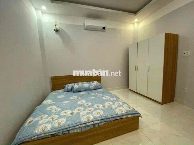 nhà full Nội Thất 3 lầu 4pn 4wc sân thượng, hẻm xe tải