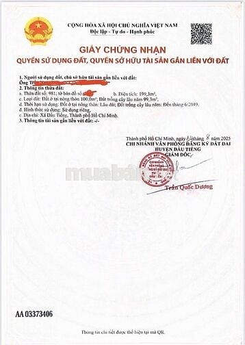 Đất Bình Dương 200m2, giá chỉ 579tr