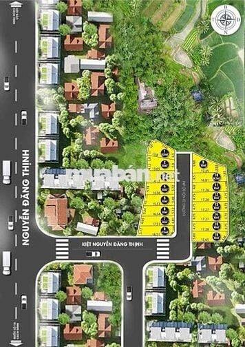 Đất sổ đỏ 82,1m2 đường Nguyễn Đăng Thịnh, Phường Kim Long, TP.Huế