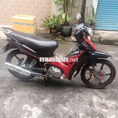 Xe Sirius 50cc màu đỏ đen bánh mâm thắng đĩa bs