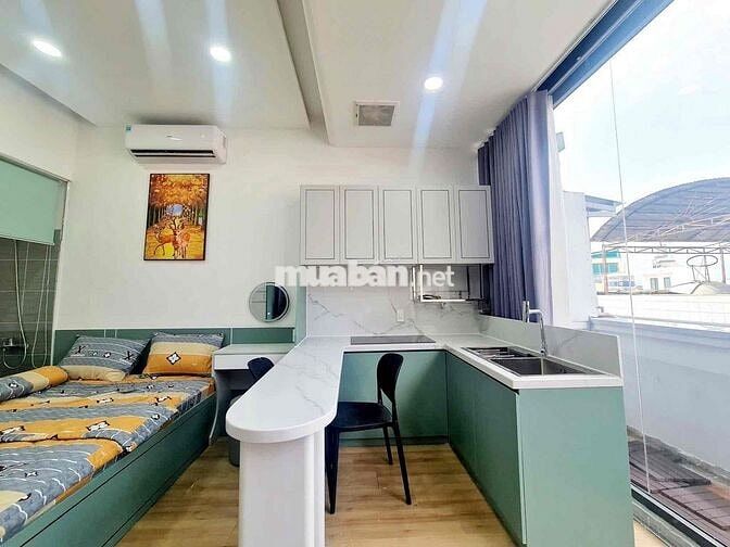 CHO THUÊ CĂN HỘ STUDIO BALCONY - MÁY GIẶC RIÊNG - NGAY ĐH IUH - VLUCS2